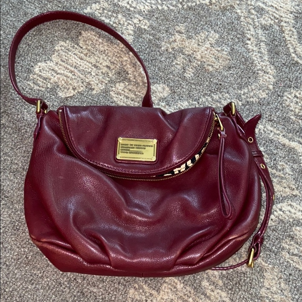 Marc Jacobs Plum Natasha Leather Crossbody
